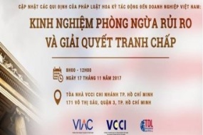 [Tp.HCM] Hội thảo Cập nhật các qui định của pháp luật Hoa Kỳ tác động đến doanh nghiệp Việt Nam