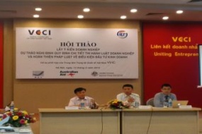 Hội thảo lấy ý kiến doanh nghiệp về dự thảo Nghị định quy định chi tiết thi hành Luật doanh nghiệp và hoàn thiện pháp luật về điều kiện đầu tư kinh doanh