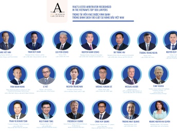 19 VIAC’s Listed Arbitrators recognised in the A-list 2024: Vietnam’s top 100 lawyers
