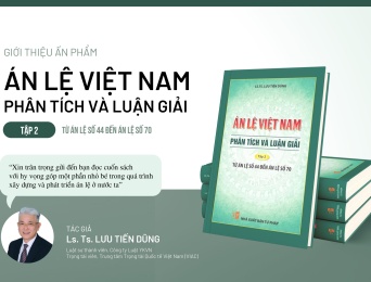 Trọng tài viên Lưu Tiến Dũng ra mắt sách “Án lệ Việt Nam – Phân tích và Luận giải” tập 2