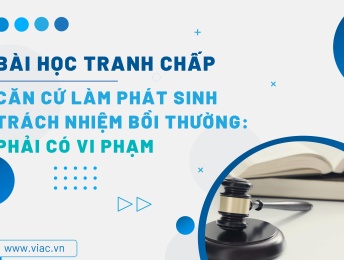 #043 | Căn cứ làm phát sinh trách nhiệm bồi thường: Phải có vi phạm