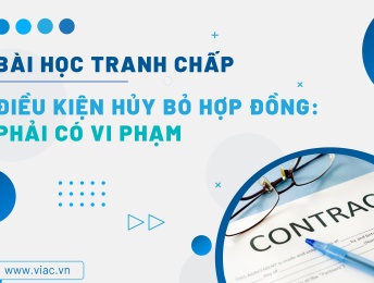 #063 | Điều kiện hủy bỏ hợp đồng: Phải có vi phạm