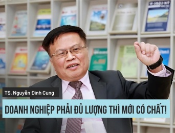 TS. Nguyễn Đình Cung, Trọng tài viên VIAC: Doanh nghiệp phải đủ lượng thì mới có chất!