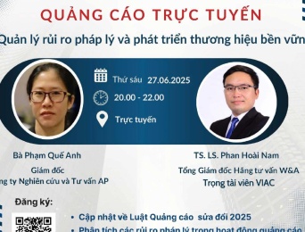 TTV LS. Phan Hoài Nam tham dự Tọa đàm " Quảng cáo trực tuyến: quản trị rủi ro pháp lý và phát triển thương hiệu bền vững”
