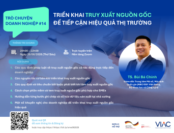 [Sự kiện hỗ trợ] Trò chuyện Doanh nghiệp "Triển khai truy xuất nguồn gốc để tiếp cận hiệu quả thị trường"