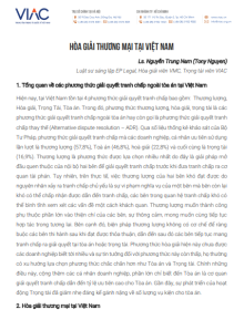 Hòa giải thương mại tại Việt Nam