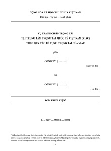 Mẫu Đơn khởi kiện