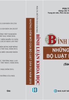 Bình luận Khoa học Những điểm mới Bộ luật dân sự năm 2015