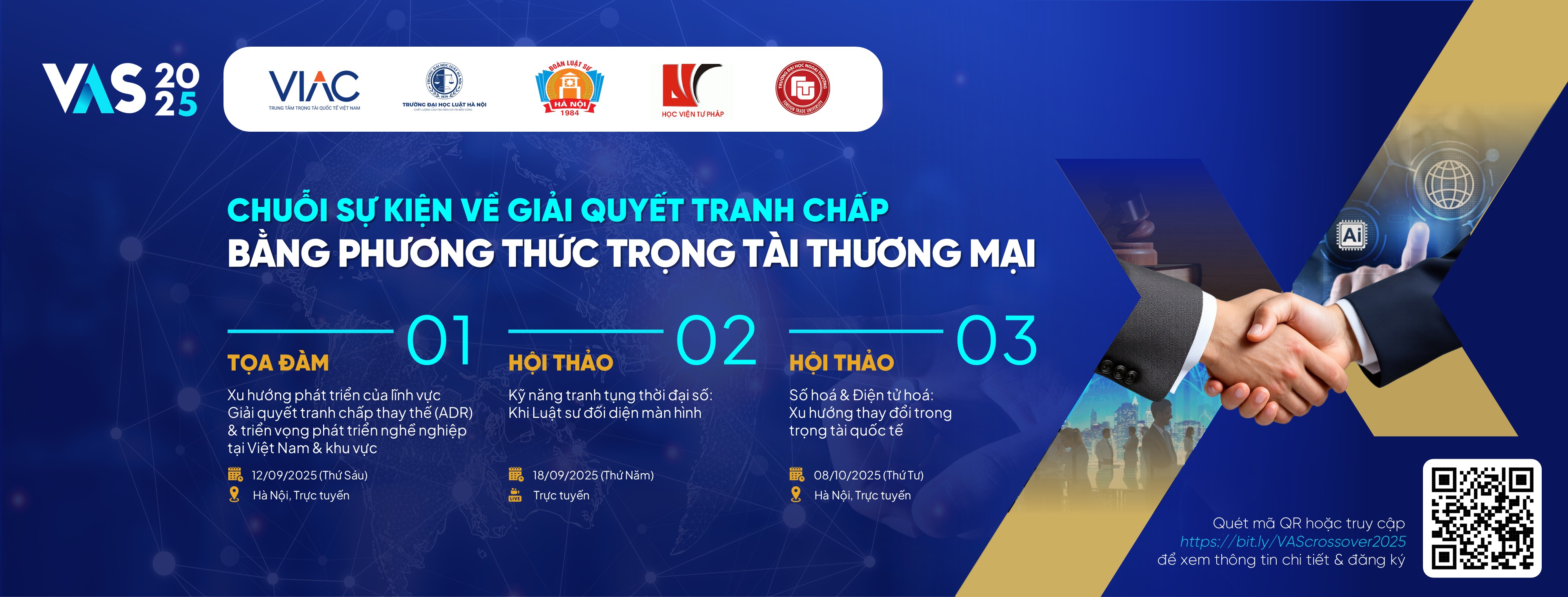 VAS 2025: Chuỗi sự kiện về Giải quyết tranh chấp bằng phương thức Trọng tài thương mại