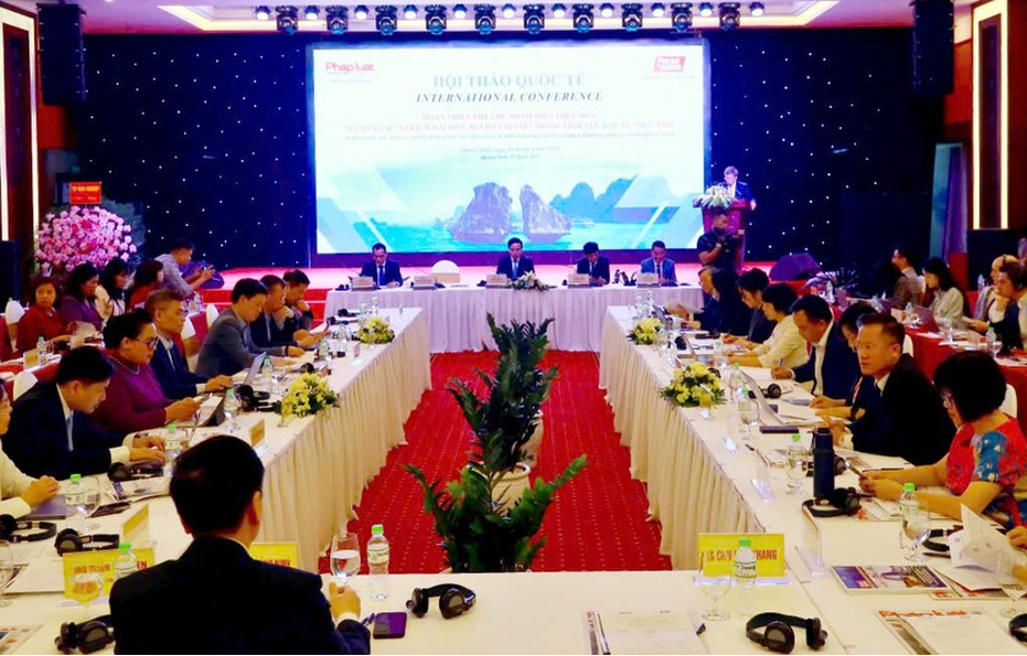 Hội thảo quốc tế "Hoàn thiện thể chế nhằm hiện thực hóa nguyên tắc ‘lợi ích hài hòa, rủi ro chia sẻ’ trong lĩnh vực đầu tư trực tiếp"