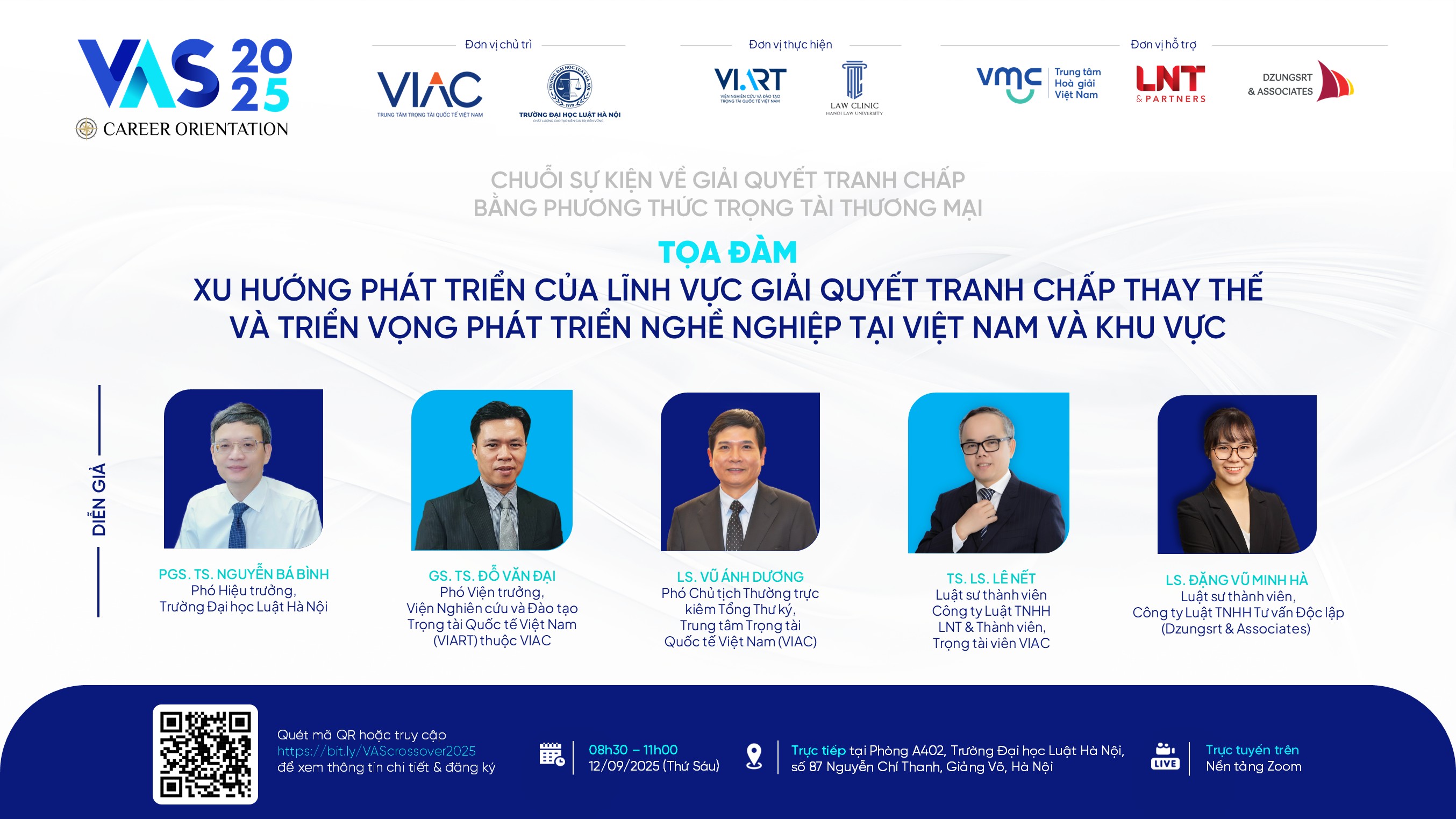 [RECAP VAS 2025] Tọa đàm Xu hướng phát triển của lĩnh vực giải quyết tranh chấp thay thế và Triển vọng phát triển nghề nghiệp tại Việt Nam và khu vực