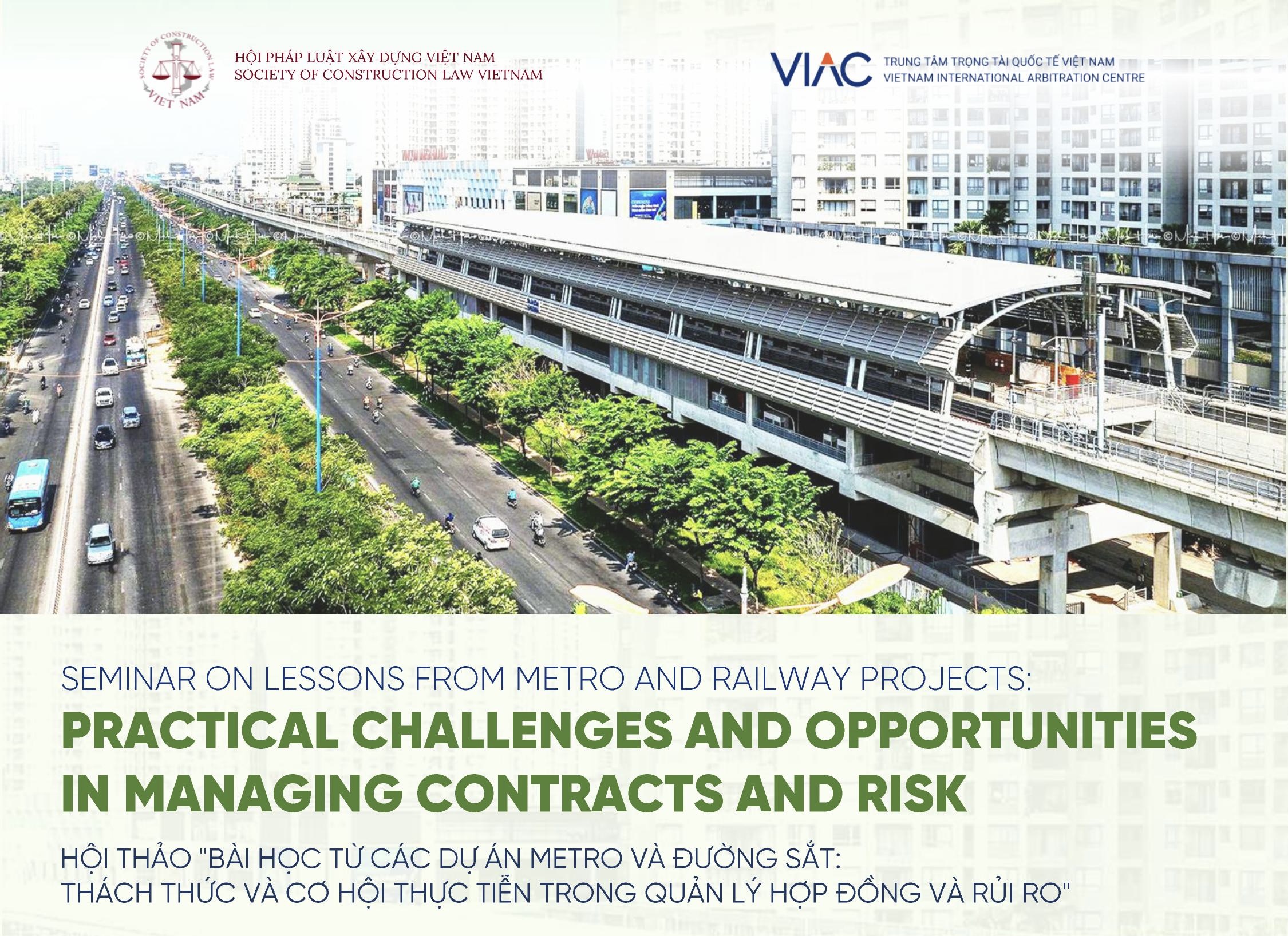 HICAC 2026 - Sự kiện bên lề | Hội thảo “Bài học từ các dự án Metro và Đường sắt: Thách thức và Cơ hội thực tiễn trong Quản lý Hợp đồng và Rủi ro”