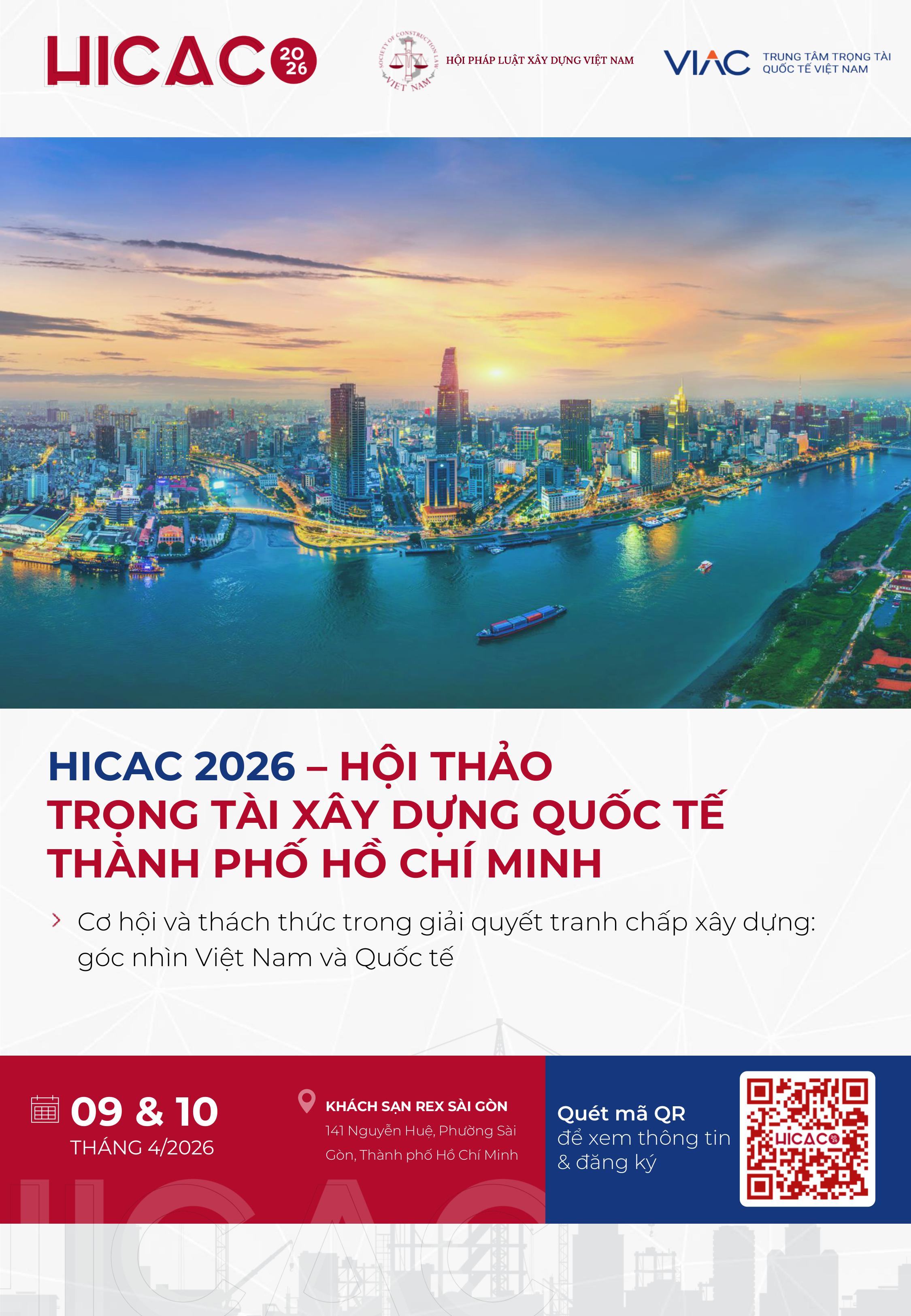 HICAC 2026 - Hội thảo Trọng tài Xây dựng Quốc tế TpHCM 