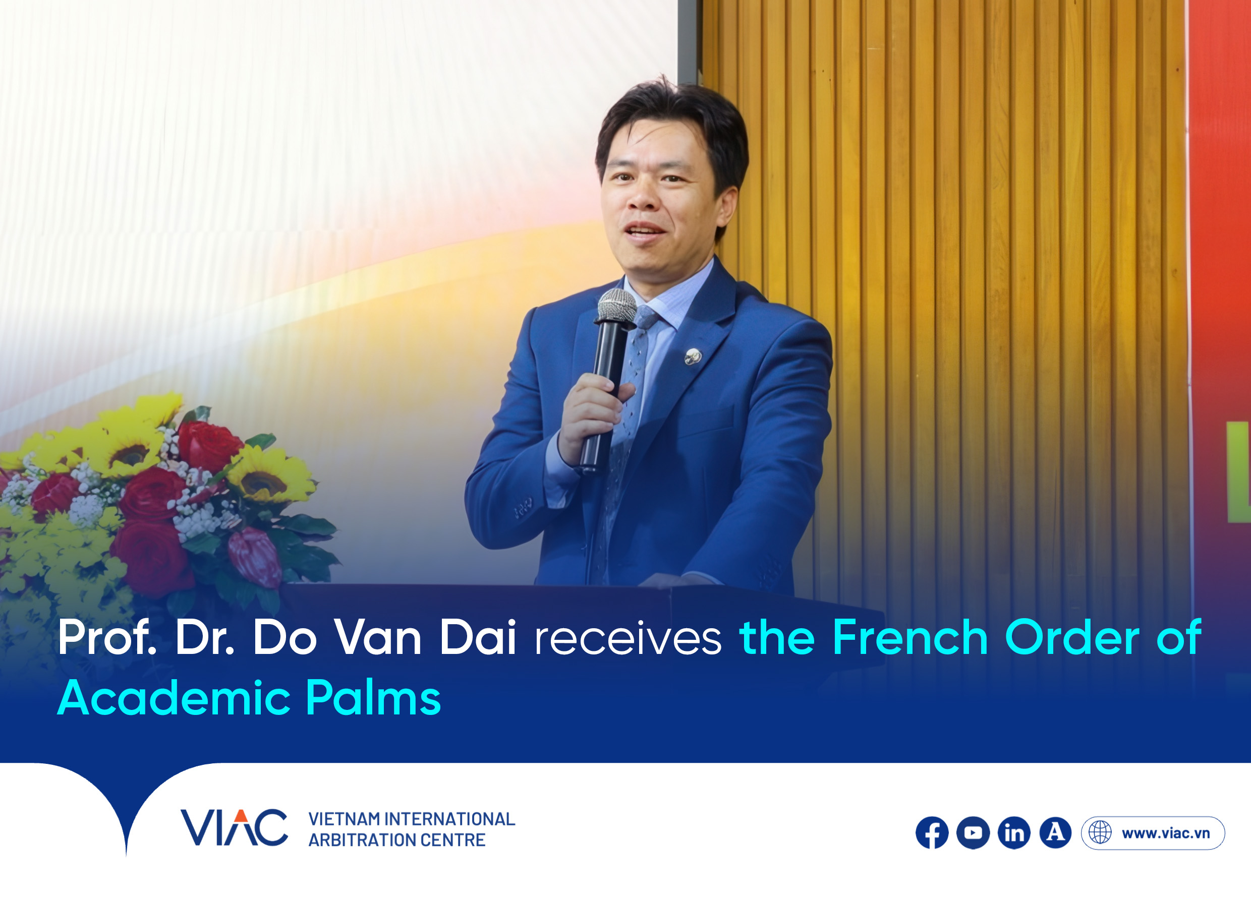 Prof. Dr. Do Van Dai receives the French Order of Academic Palms
