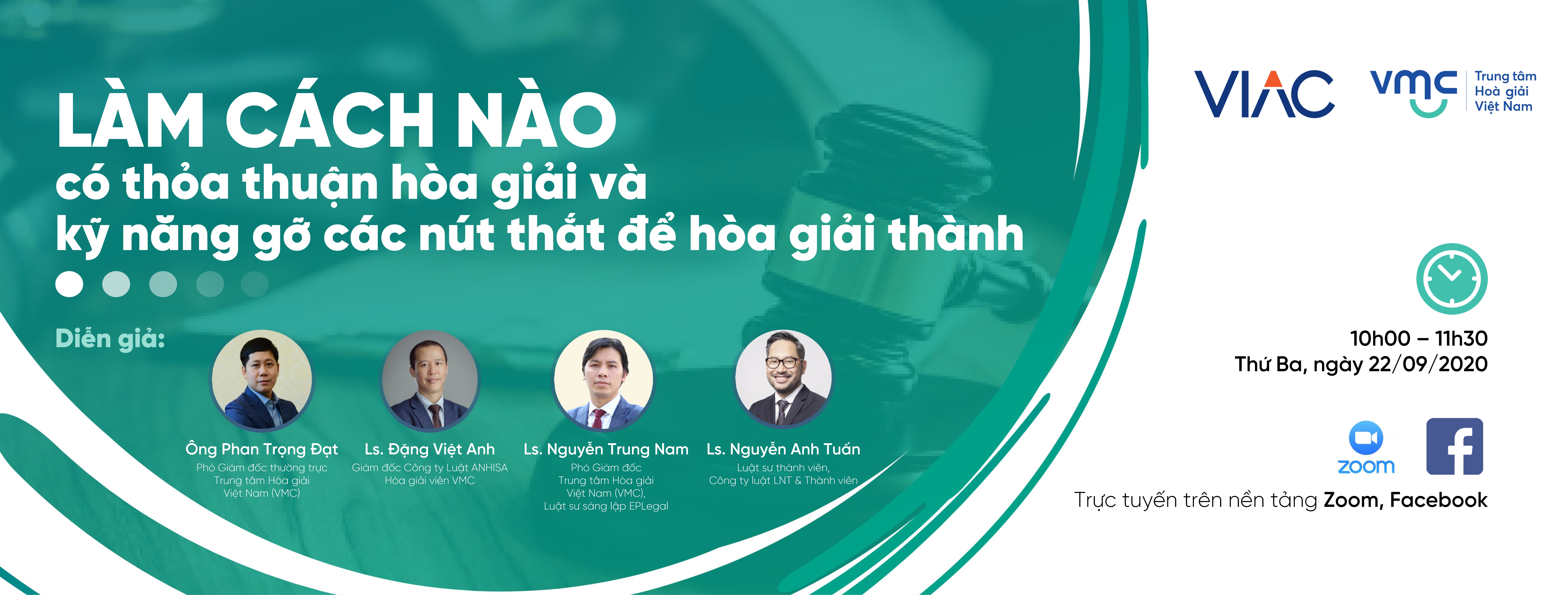 Hội thảo trực tuyến “Làm cách nào để có thỏa thuận hòa giải và kỹ năng gỡ các nút thắt để hòa giải thành”