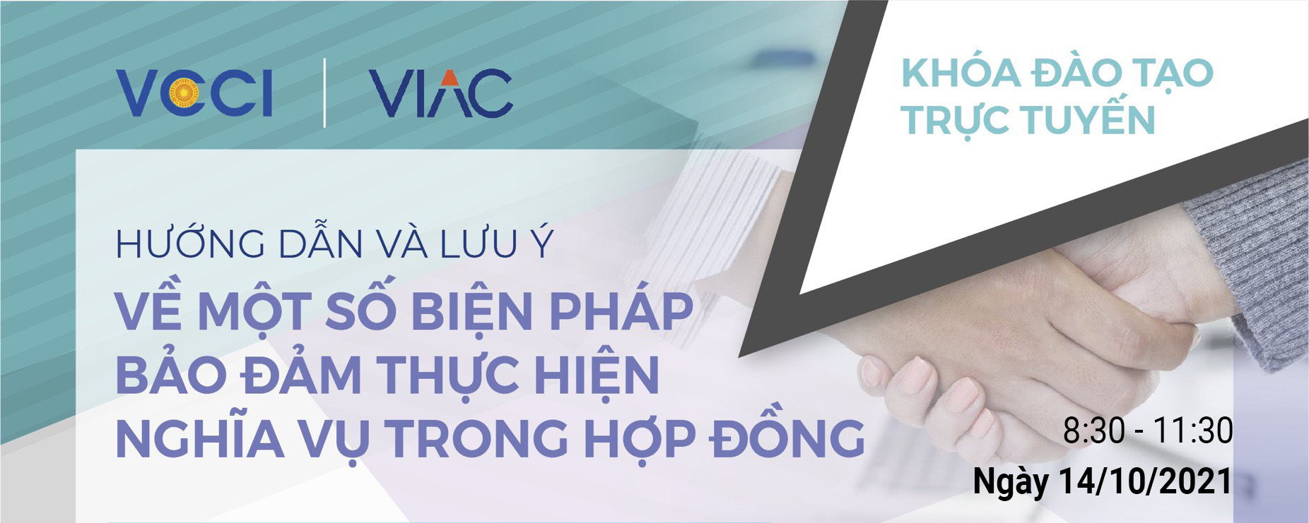 Khoá đào tạo trực tuyến "Hướng dẫn và lưu ý về một số biện pháp bảo đảm thực hiện nghĩa vụ trong hợp đồng"