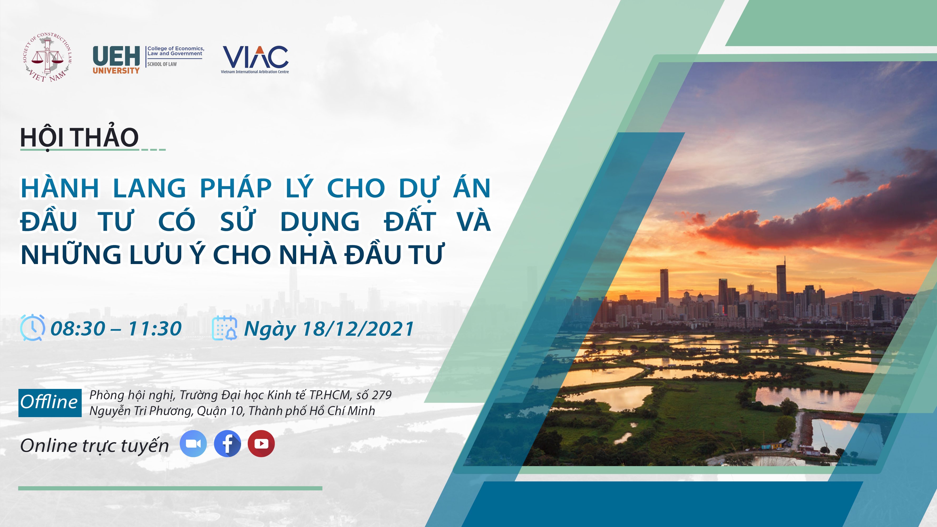 Hội thảo | Hành lang pháp lý cho dự án đầu tư có sử dụng đất và những lưu ý cho nhà đầu tư