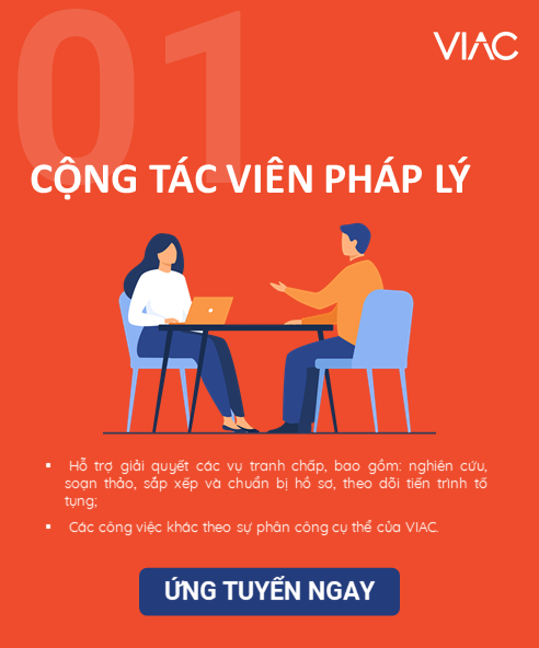 [2022] Tuyển dụng Cộng tác viên Pháp lý làm việc tại văn phòng TP. Hồ Chí Minh